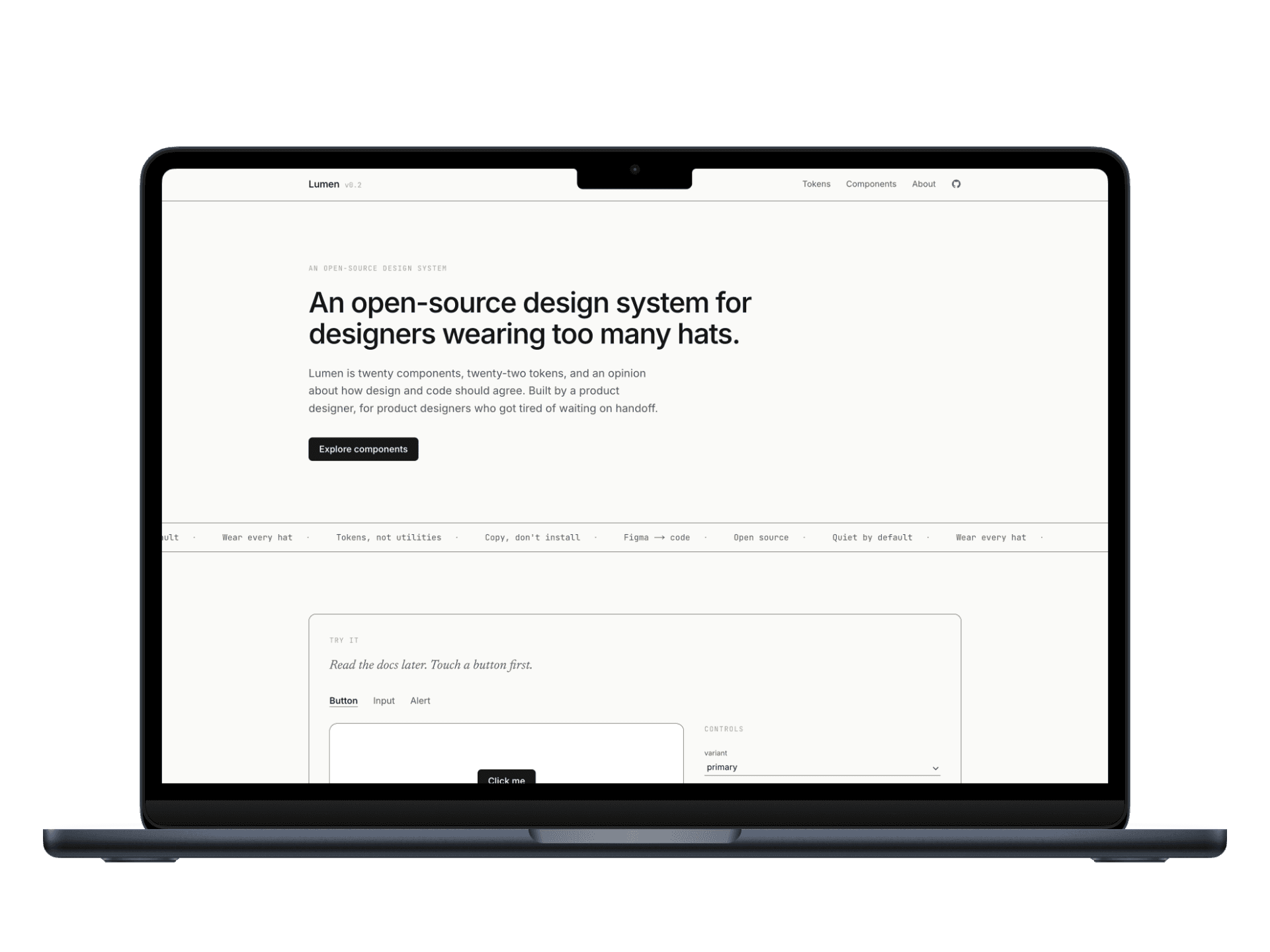 Lumen product mockup
